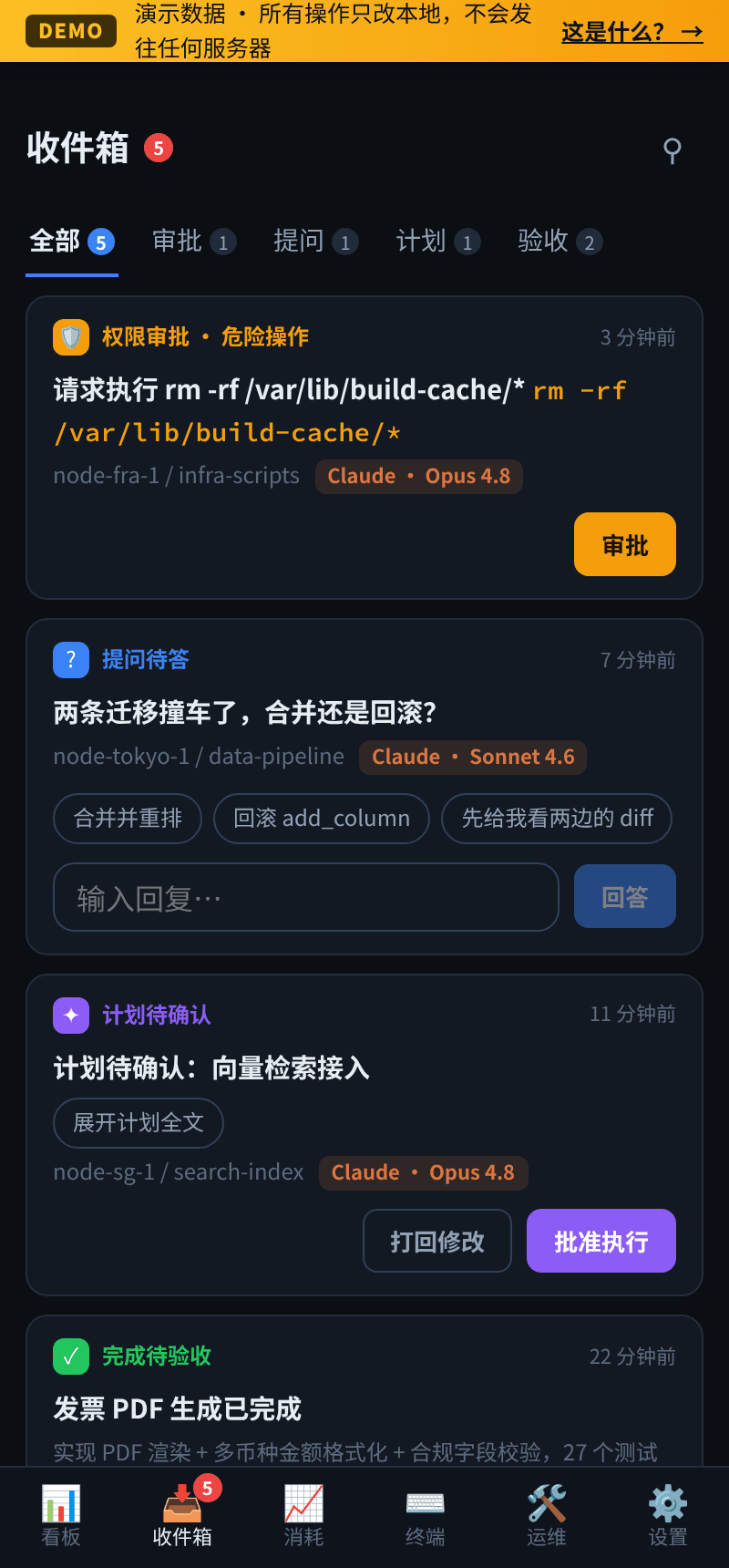 待办收件箱
